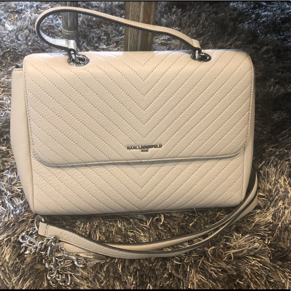 Karl Lagerfeld Cream Purse
